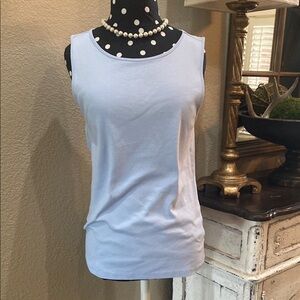 J. Crew Factory Fitted Tank Top, Medium, Light Blue
